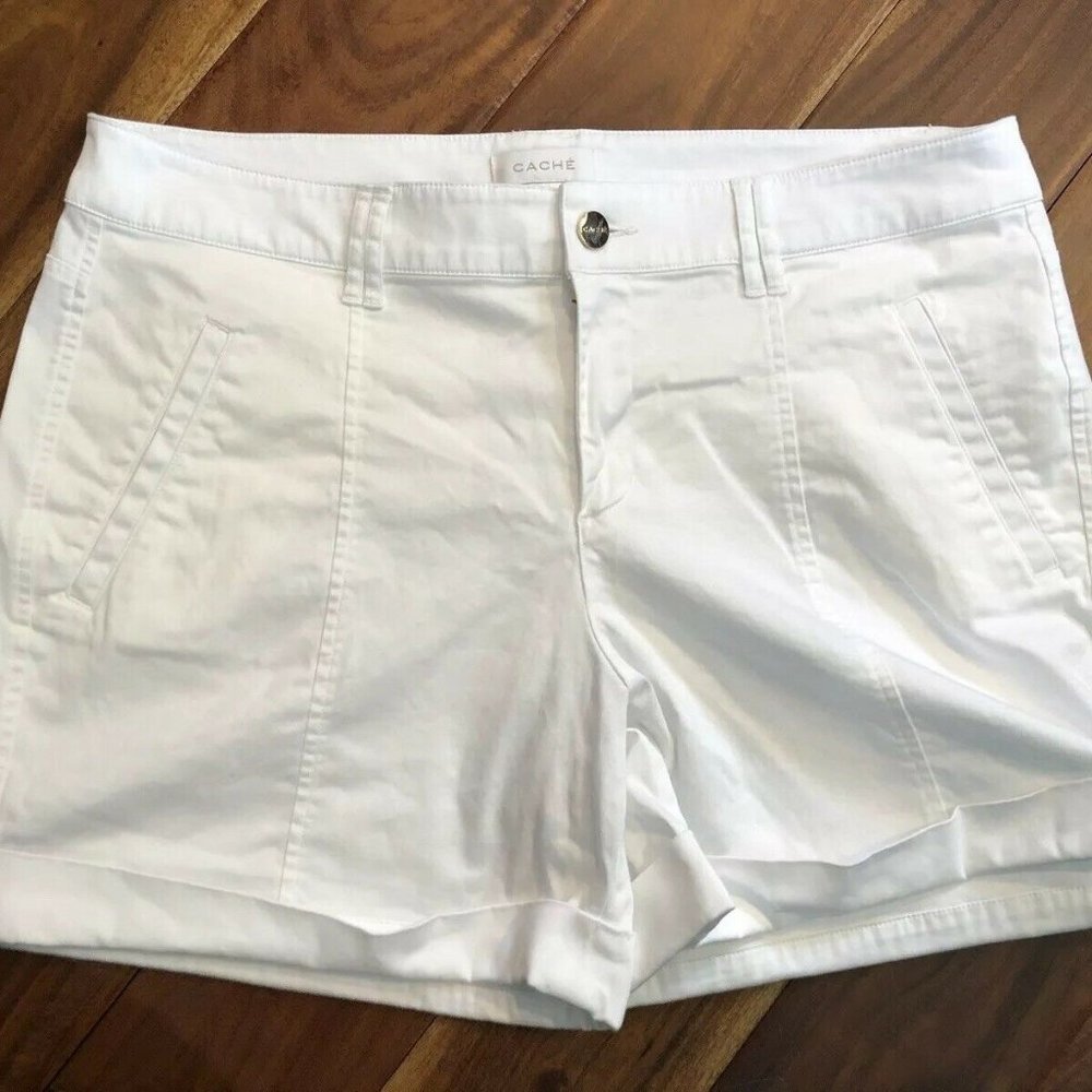 Cache Shorts White Womens Size 14 Casual
